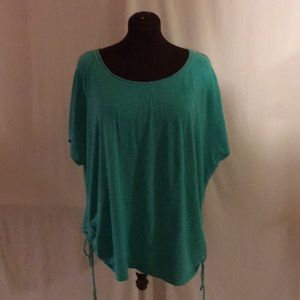 Lane Bryant Slub Cotton Tee. Teal size 22/24